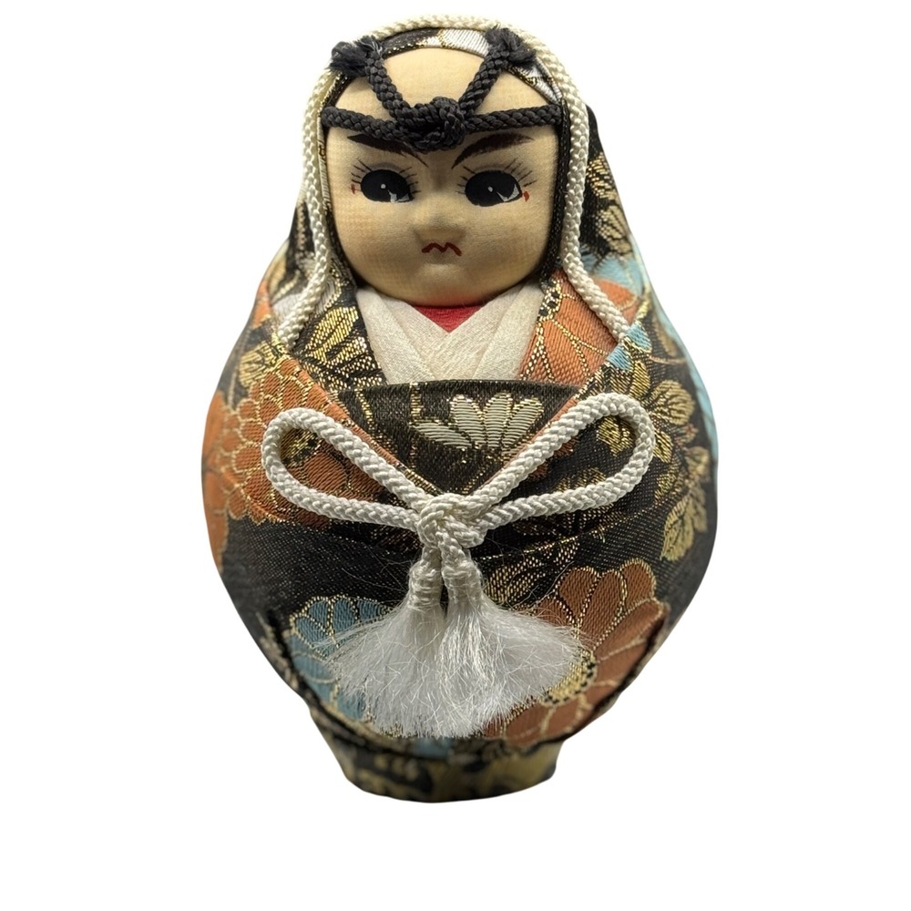 Vintage Japanese Hina Hime Daruma Groom Wedding Doll Good Luck